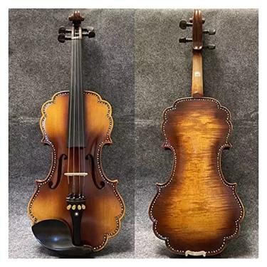 Imagem de Violino FLFL para estudantes, iniciantes Aldult embutido Nice Shell4/4 violino, a voz é clara e bonita