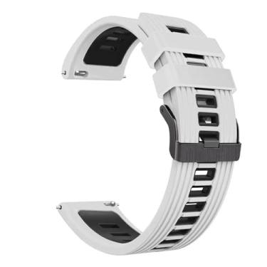 Imagem de MURVE Pulseiras de relógio inteligente de 22 mm para Samsung Galaxy Watch 3/45mm/46mm/Gear S3 Frontier Pulseira de silicone (cor: estilo C, tamanho: para Gear S3 Frontier)