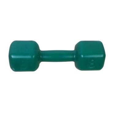 Imagem de Halter Sextavado Emborrachado Verde 8Kgs Funcional Fitness