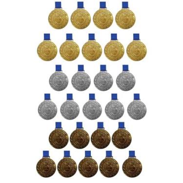 Imagem de Kit C/9 Medalhas de Ouro+9 Prata+9Bronze M60 Honra ao Mérito - Crespar