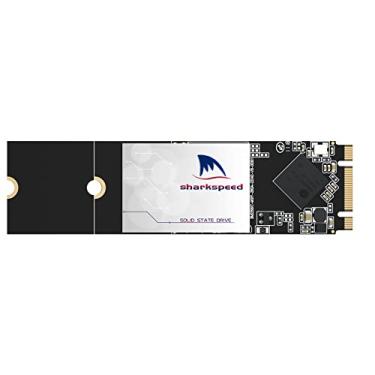 Imagem de SSD interno de 256 GB M.2 2280 NGFF SHARKSPEED Plus 3D NAND SATA III 6 Gb/s, unidade de estado sólido interna para notebooks, desktops (M.2 2280 256GB)