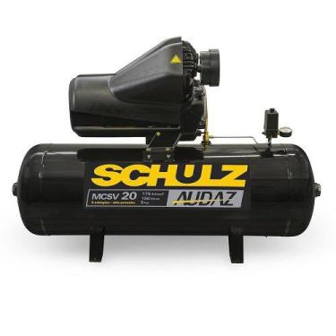 Imagem de Compressor de Ar AUDAZ 20/200L-MSCV20 - 5CV - Trifásico - Schulz