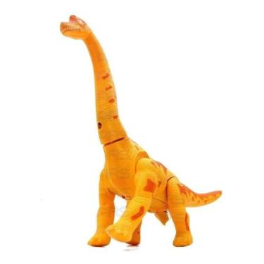 Imagem de Dinossauro Eletrônico Bota Ovos Brinquedo Anda Emite Luz Som - toys