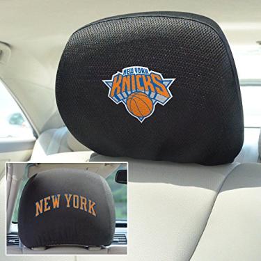 Imagem de FANMATS 14775 New York Knicks Conjunto de capa de apoio de cabeça bordado – 2 peças