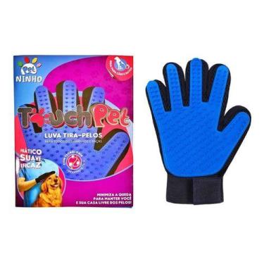 Imagem de Kit 10 Luvas Nano Magnética Tira Pelos Pets Cães Gatos Cachorros Pet S