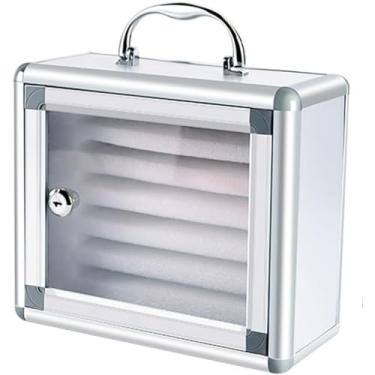 Imagem de Armário De Armazenamento De Celular 6/12/24/36/48/60 Slots Cofre Para Celular Liga De Alumínio Com Fechadura Armários De Funcionários Para Estudantes, Silver, 24