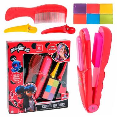 Imagem de Makebrinq Kit Beleza Infantil Ladybug Com Kwami Mechas Chapinha De Col