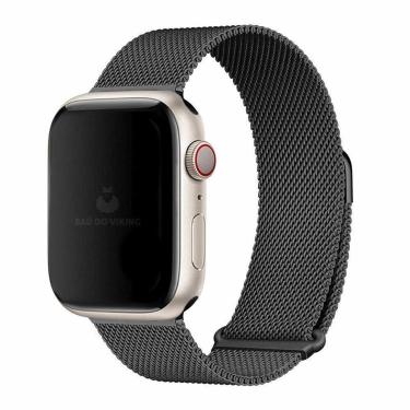Imagem de Pulseira Milanese Milanesa de Aço (42mm a 49mm) para Smartwatch de Metal-Unissex
