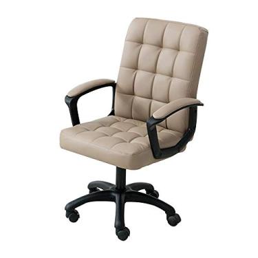 Imagem de Computador rotativo elevador computador PU assento ergonomia escritório estudo altura ajustável executivo para escritório estudante dormitório