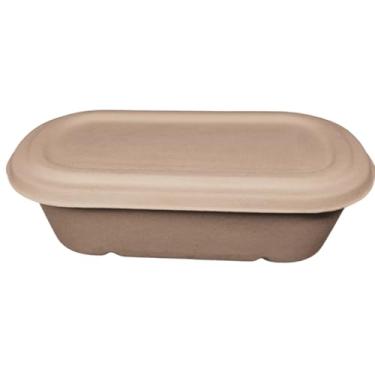 Imagem de Kit 50 Unidades - Marmita com Tampa Biodegradável e Compostável – 1000 ml | Sustentável, Resistente, Livre de BPA, Ideal para Refeições, Delivery