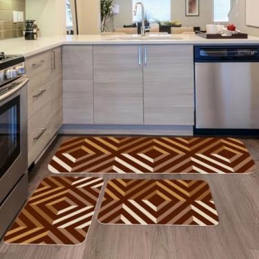 Imagem de Passadeira Cozinha, Kit 3 Tapetes para Cozinha Antiderrapante Mandala Vermelha, Elegante e Refinado(12)