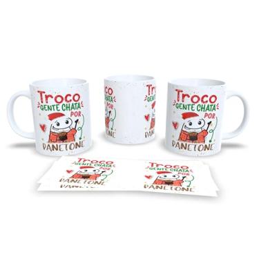 Imagem de Caneca Gente Que Ama Panetone, Cerâmica Branca, Design Natalino com Ilustração Divertida, Decoração para Festas (12)