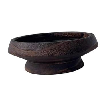 Imagem de oshhni Suporte de madeira pequeno, bandeja decorativa, para exibição, suporte de sabonete multifuncional de madeira para mesa, banheiro e decoração de casa, CafÉ