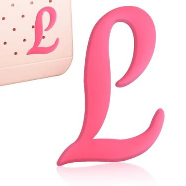 Imagem de CTOHN Berloques de letras para bolsa Bogg, acessórios decorativos de inserção de letras do alfabeto para bolsa de praia, Plástico, Sem Pedra Preciosa