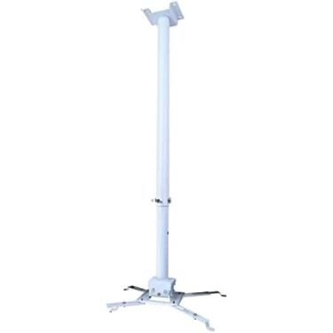 Imagem de Suporte De Montagem De Teto Para Projetor, Com Haste De Extensão Ajustável Para 100/150/200 Cm, Suporte De Montagem Universal Para Projetor De Teto 15° Giratório - Até 15 Kg, Suporte De Montagem A