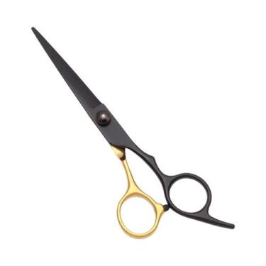 Imagem de Tesoura De Cabeleireiro Azul Em Aço Inoxidável Para Salão E Barbearia,