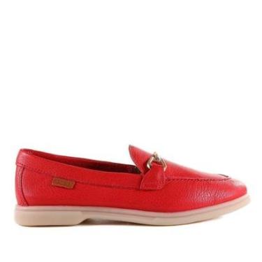 Imagem de Sapato Loafer Feminino Couro Bottero Vermelho-Feminino