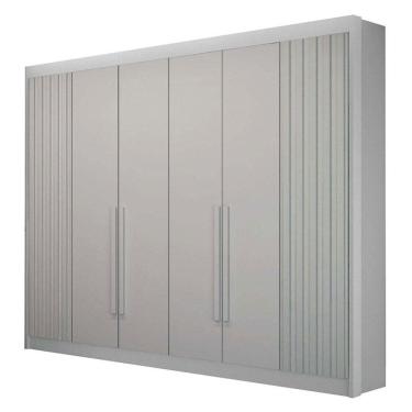 Imagem de Guarda Roupa Casal 6 Portas São Carlos Branco - Leifer Móveis