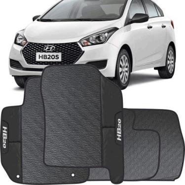 Imagem de LINDO JOGO TAPETE 4 PEÇAS CARRO AUTOMOTIVO  NA COR PRETA HB20 Hatch e 