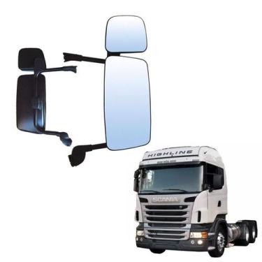 Imagem de Retrovisor Completo Scania S5 Economico Ld Sem Desembaçador - Globo