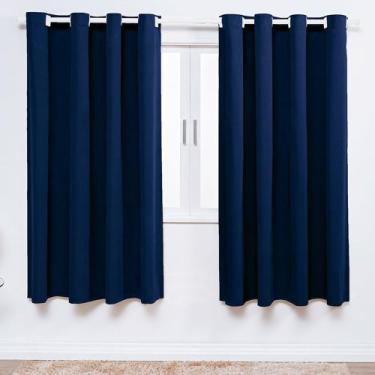 Imagem de Cortina para Quarto de Bebe e Criança Varão Simples Ilhos para Janela 