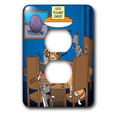 Imagem de 3dRose Cartas de Jogar - Gatos Realmente Nunca Estariam tão Focados - 2 Tomadas (LSP_305992_6), Varia