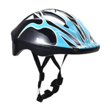 Imagem de rockible Capacete de bicicleta infantil Capacete de esqui Capacete de bicicleta infantil Capacete de ciclismo para esqui ao ar livre, Azul Claro