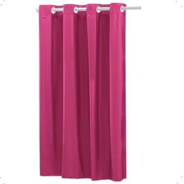 Imagem de Cortina Blackout 1,10 x 1,30m Folha Unica Ilhos Para Provador Corta Lu