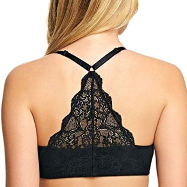 Imagem de Wacoal Sutiã de renda com contorno, Preto, 32D