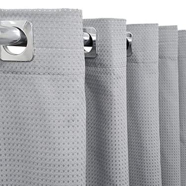 Imagem de Confecções Elba, Cortina Para Janela 1,20x1,00 Tecido Piquet Sala Quarto Cor:Cinza