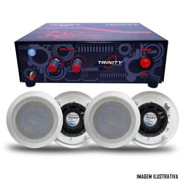 Imagem de Kit Som Ambiente Double Bluetooth Com 2 Arandelas - Hurricane + Trinit