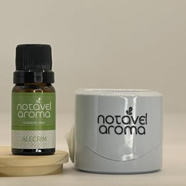 Imagem de Kit Difusor Elétrico com Essência Concentrada de Ambiente 10ml Notavel Aroma (Difusor Branco, Alecrim)