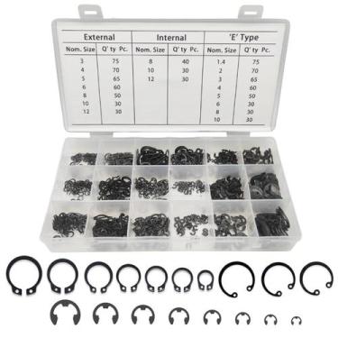 Imagem de Kit de sortimento Boatsea Circlip Snap Rings, 890 unidades, 18 tamanho