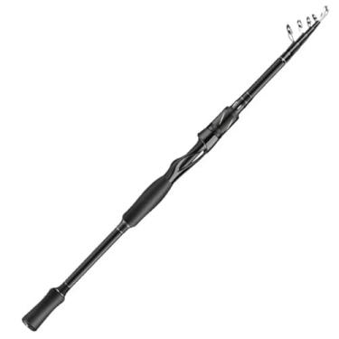 Imagem de Varas de pesca antiderrapante portátil vara de pesca marítima 1,8 m 2,1 m 2,4 m 2,7 m vara de pesca telescópica viagem girando casting acessórios de pesca
