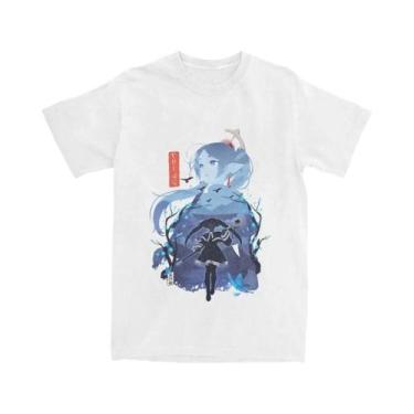 Imagem de Camiseta Unissex de Algodão Frieren: Silhouette Journeys End - Gola Re