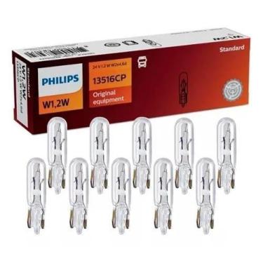 Imagem de Lâmpada Tipo Pinguinho 24v 1,2w 10 Unidades Original Philips