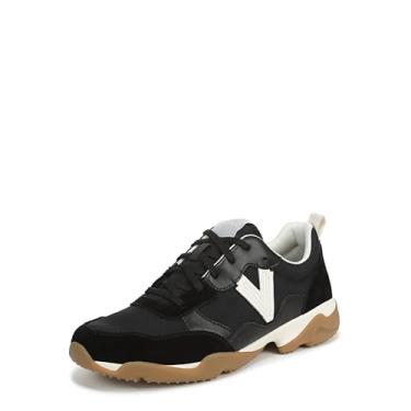 Imagem de Vionic Tênis feminino Walk Slim Glide, Couro preto e camurça, 42