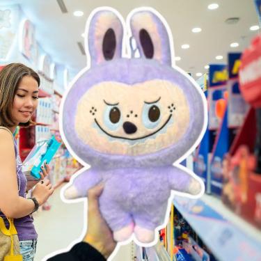 Imagem de Pelucia LABUBU Grande 35cm - Pelúcia La bubu Grande 35cm Boneca Monster Fofo - PANAMI