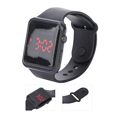 Imagem de Acouto Relógio Digital Luminoso Feminino Masculino - Relógio Luminoso Elegante de Pulso Elegante Pulseira de Digital - Luz de Fundo LED Esportiva Roupas, Sapatos e Joias/mulheres//pulso (Preto)