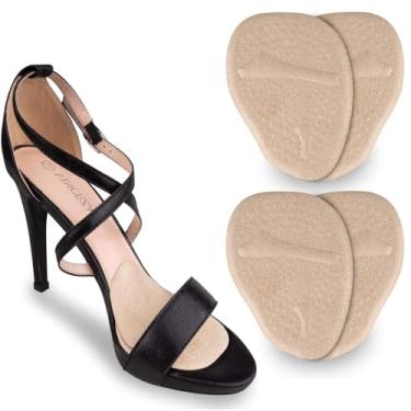 Imagem de Almofadas de metatarso transparentes para alívio da dor nos pés, almofadas de gel invisíveis para a bola do pé, inserções confortáveis de suporte de arco e calcanhar para mulheres (2 pares de