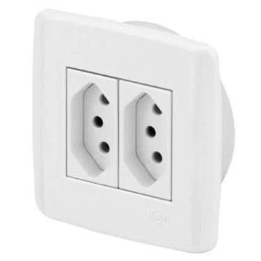 Imagem de Conjunto 2 Tomadas 10A - Ilumi Slim Móveis - Ism009