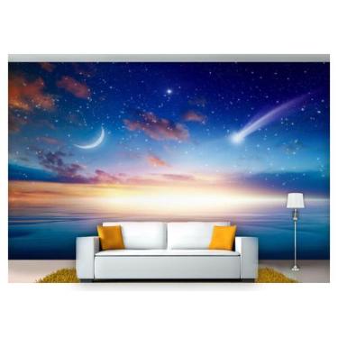 Imagem de Papel De Parede Lua Noite Praia Luz Do Luar Lua47 - Você Decora