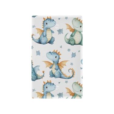 Imagem de SEHANY Capa de tomada de parede de dinossauro engraçado não utilizada, tamanho padrão e à prova de calor, placas decorativas para decoração de escritório doméstico (11,5 cm x 7 cm)