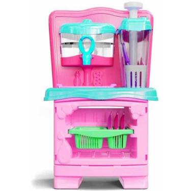 Imagem de Brincando De Casinha Acqua Bubble 50Cm Com Acessórios - Cardoso Toys