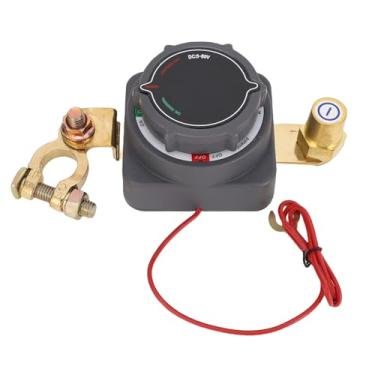 Imagem de Hyuduo 250A Heavy Duty Bateria Desconexão Interruptor Com Display de Tensão LED Cobre Banhado Prata Parafusos para Automotive Bateria Cut Off Switch Car RV Yacht Engenharia Veículos