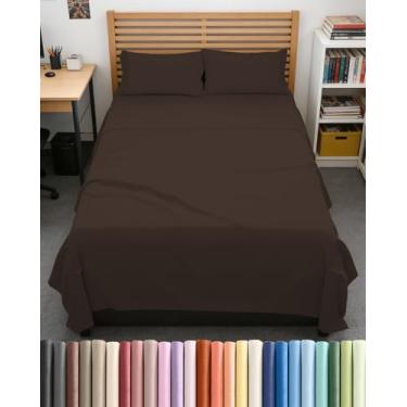 Imagem de Jogo de lençol casal GG extra longo estendido casal GG - confortável, respirável e refrescante - cabe em colchões de 20 a 40 cm com bolsos profundos - 137 x 203 cm - roupa de cama de luxo ultramacia