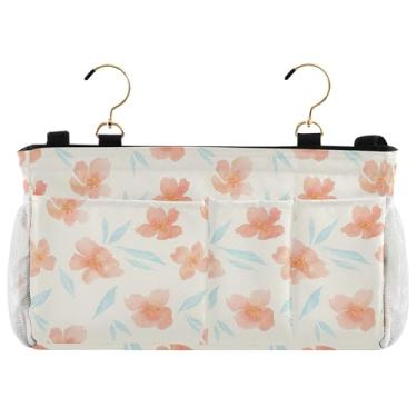 Imagem de Burbuja Organizador de armazenamento suspenso com 2 alças e ganchos para casa, faculdade, dormitório, beliche, cama de hospital