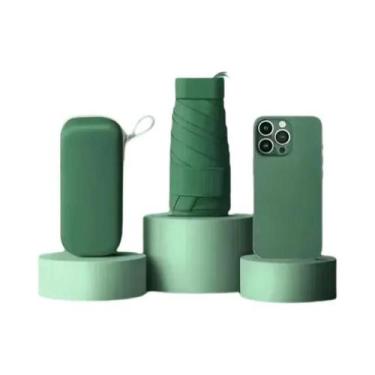 Imagem de Guarda-Chuva Mini Portátil De Duplo Uso, Proteção Contra Chuva E Sol P