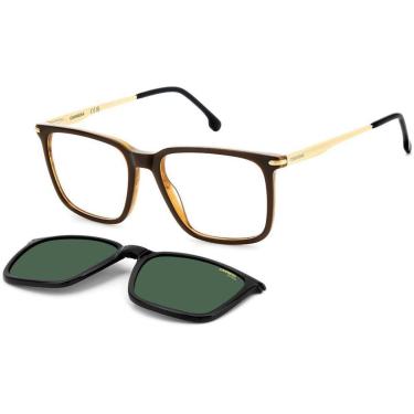 Imagem de Óculos de Sol Carrera Clip On 357C EX4 5417 Marrom Masculino - Marrom - Masculino - Único-Masculino