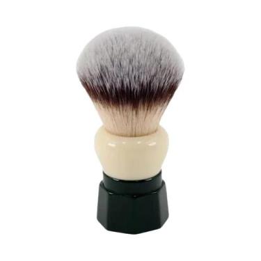 Imagem de Pincel De Barba Sintético Absorvente Macio De Obsidiana Verde 24mm Par